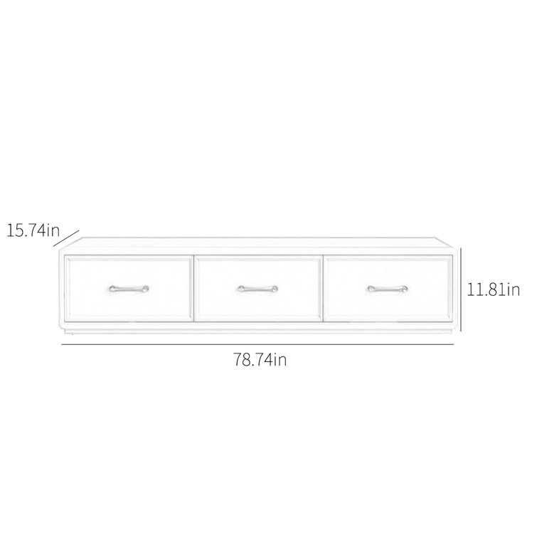 RARLON All solid wood TV modern simple light luxury living room